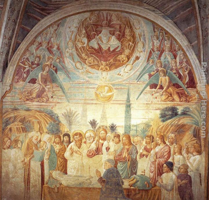 Death of Mary painting - Benozzo di Lese di Sandro Gozzoli Death of Mary art painting
